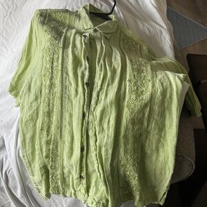 Tommy Bahama Green Casual Button Down Shirt